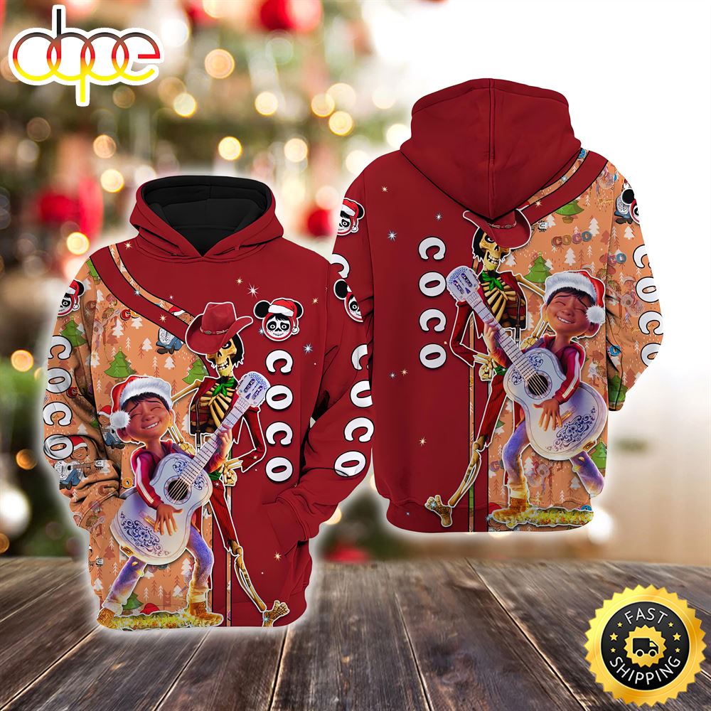 Coco Christmas Disney Christmas Hoodie All Over Print Shirts