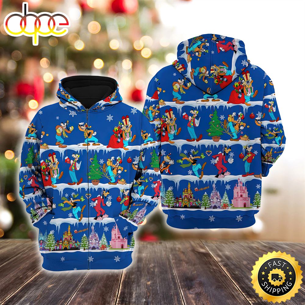 Goofy Dog Christmas Disney Christmas Hoodie All Over Print Shirt