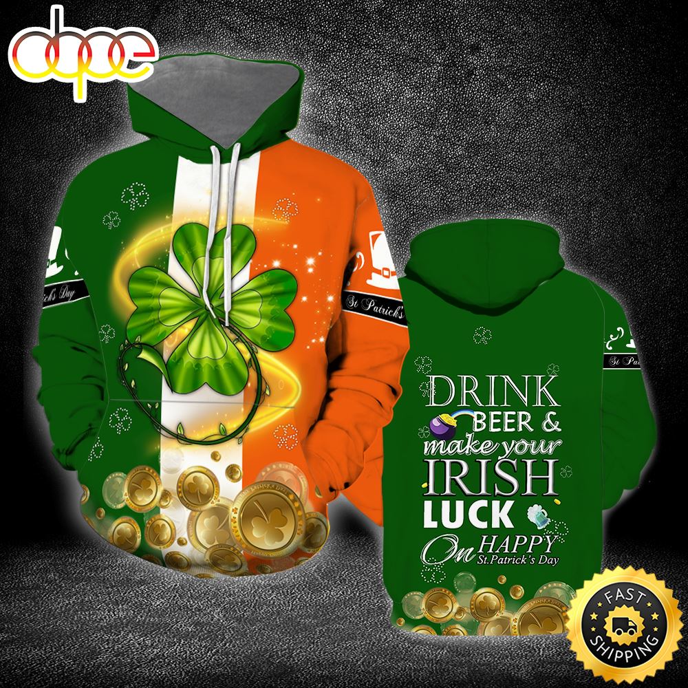 Ireland Flag St Patrick's Day All Over Print Shirt