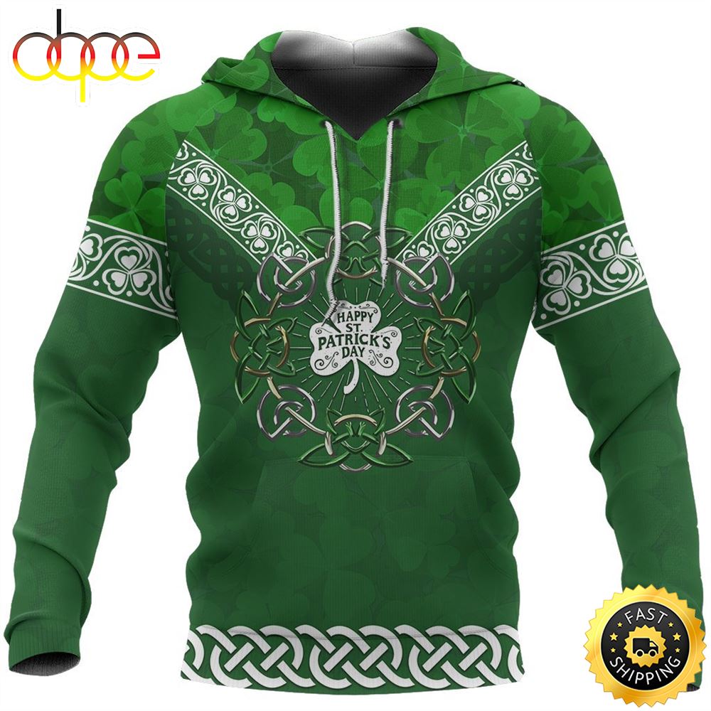 Irish Celtic Shamrock 3D All Over Print Shirt