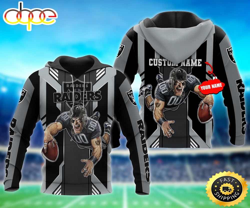 Las Vegas Raiders Nfl 3D Hoodie Personalized Mascot New