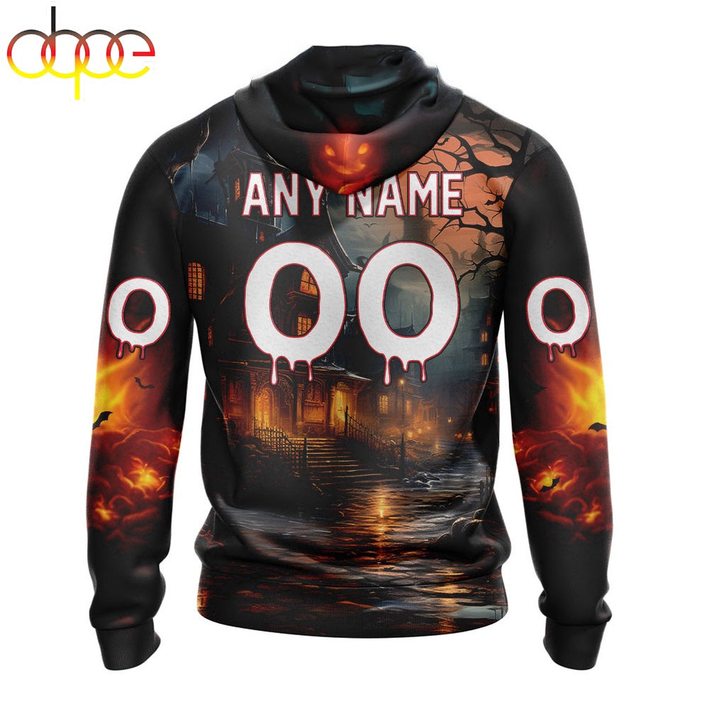 Custom Name And Number NFL Los Angeles Rams Halloween Badut Mematikan 3D Hoodie Shirt