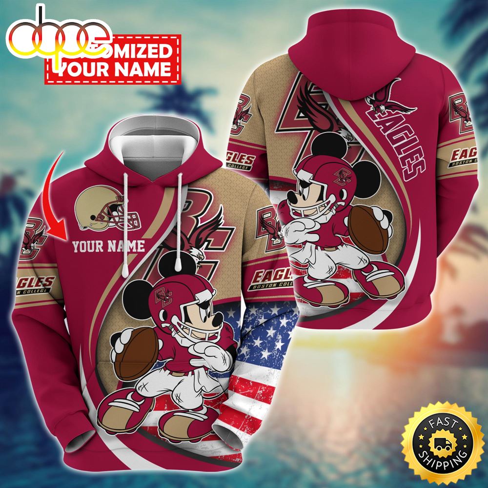 NCAA Boston College Eagles Mickey Custom Hoodie Trending Shirt