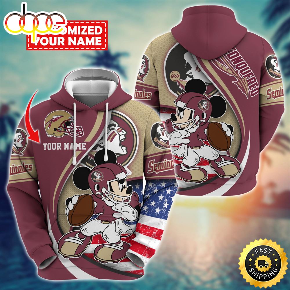 NCAA Florida State Seminoles Mickey Custom Hoodie Trending Shirt