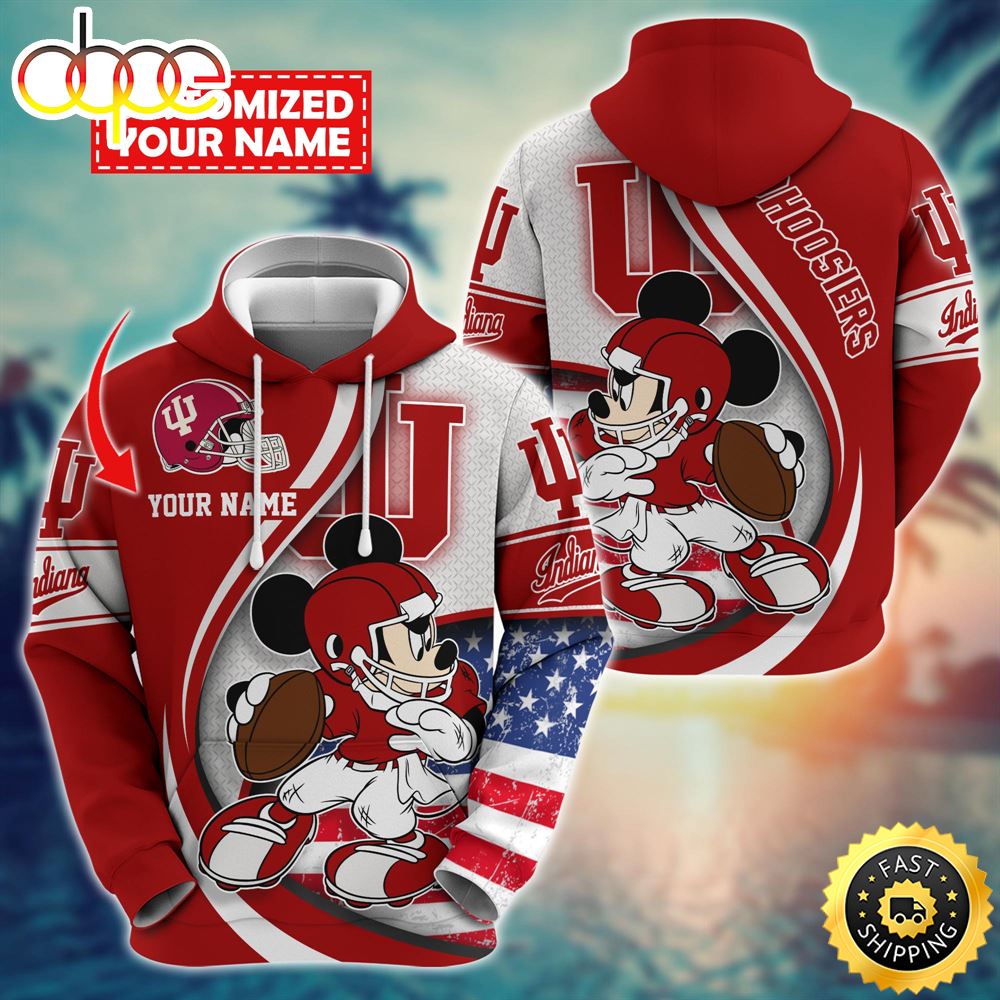 NCAA Indiana Hoosiers Mickey Custom Hoodie Trending Shirt