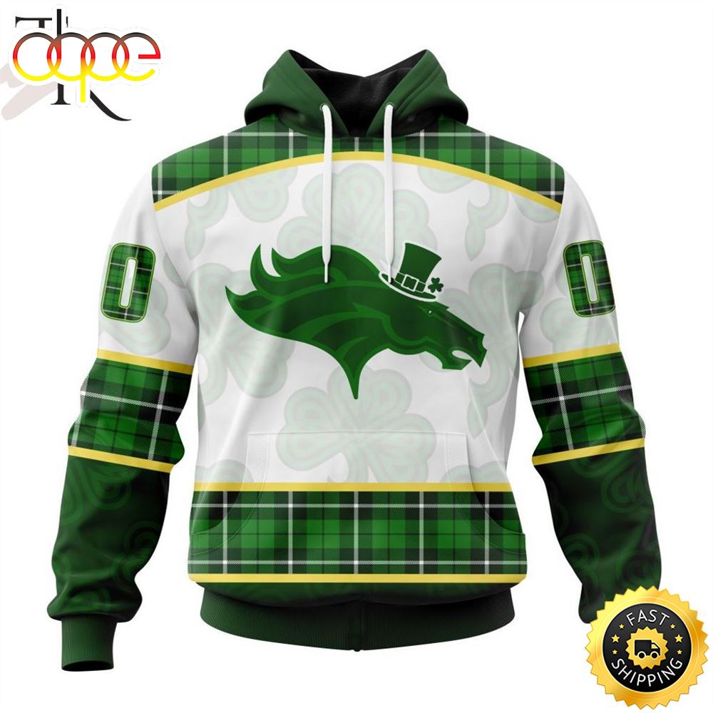 NFL Denver Broncos Special Design For St. Patrick Day Hoodie