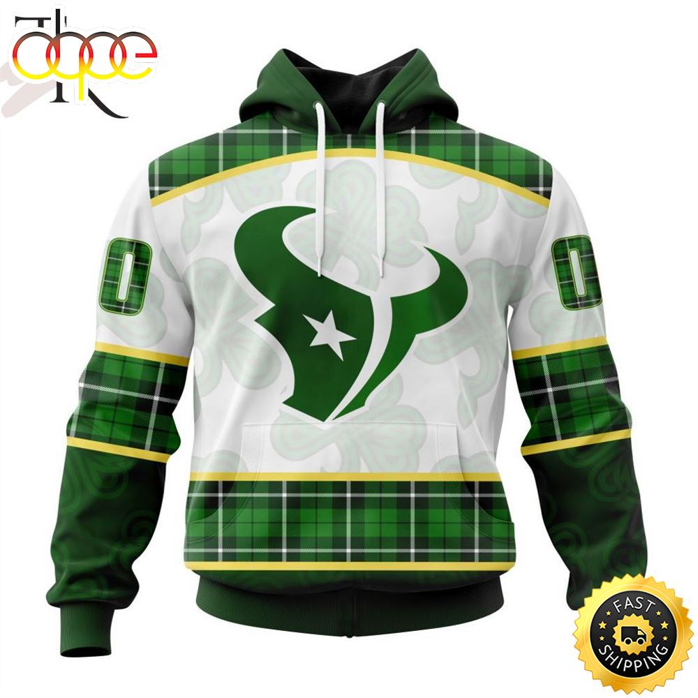 NFL Houston Texans Special Design For St. Patrick Day Hoodie