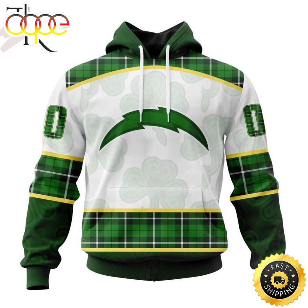 NFL Los Angeles Chargers Special Design For St. Patrick Day Hoodie