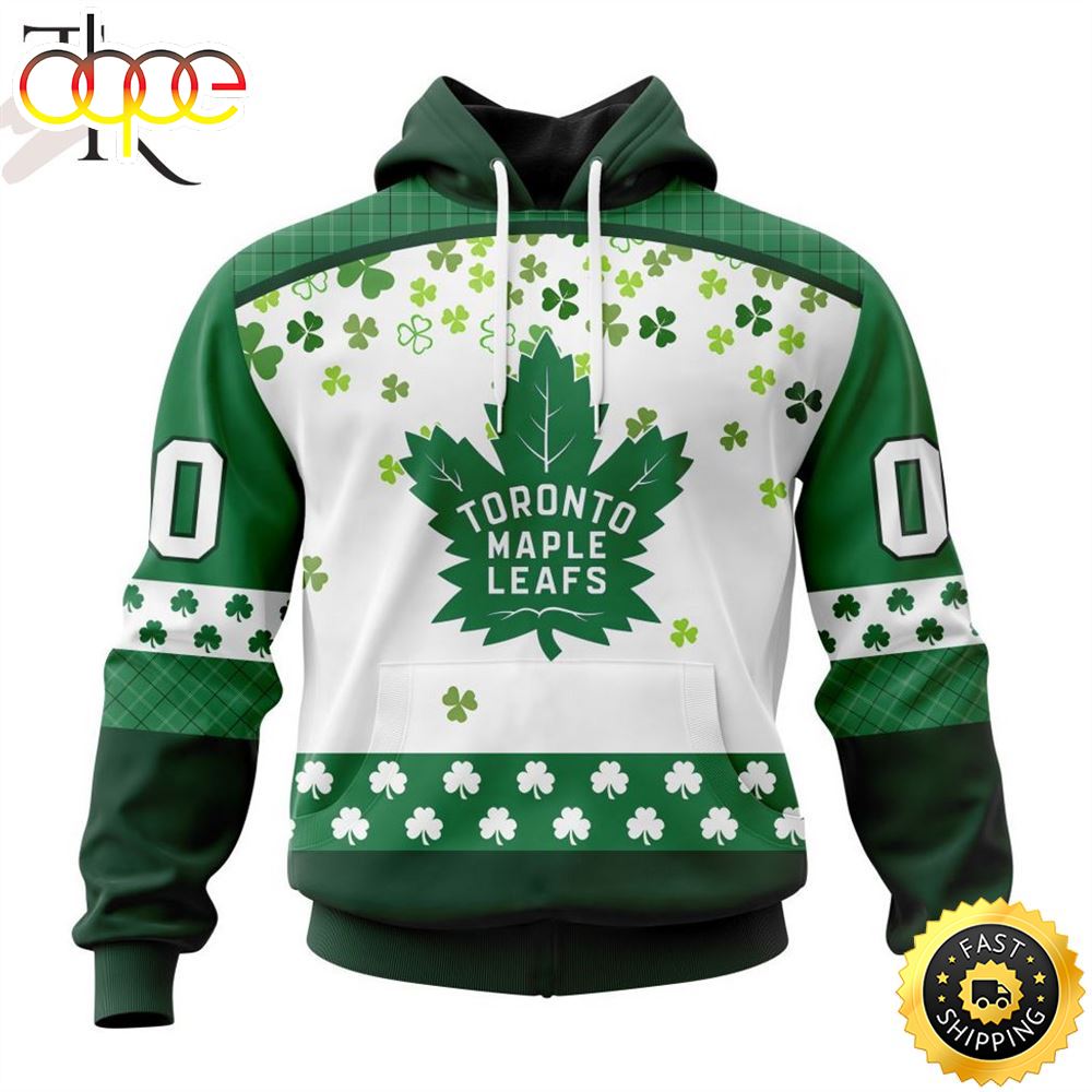 Personalized NHL Toronto Maple Leafs Special Design For St. Patrick Day Hoodie
