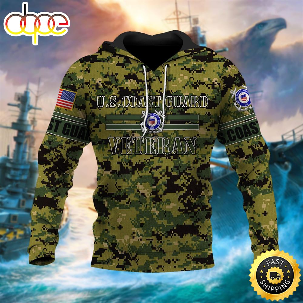 Premium U.S Multiple Service Veteran Hoodie