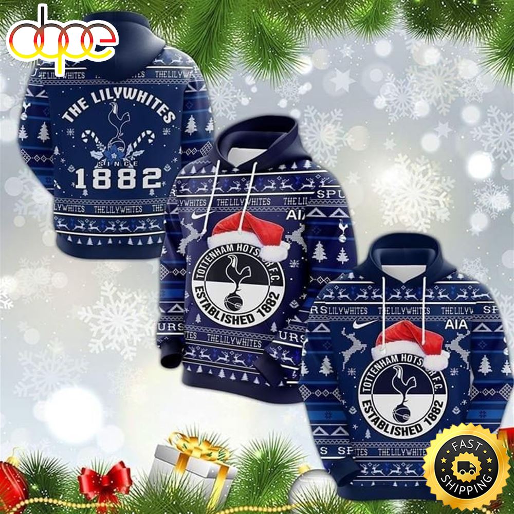 Tottenham Hotspur FC Christmas Style Football Christmas Hoodie All Over Print Shirt